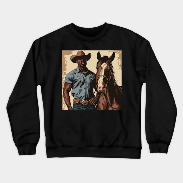 BLACK SADDLE #1 Crewneck Sweatshirt by Virgopop1